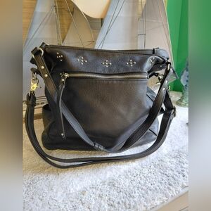 Lady Conceal Leather Large Pebbled Textured.cross Body